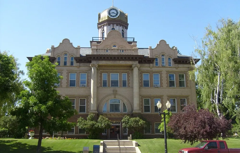 Fergus County Courthouse near Trails End Motel